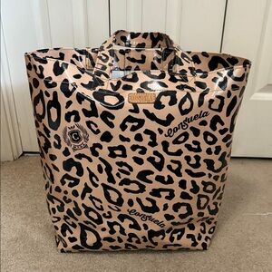 Consuela Tan and Black Leopard Tote